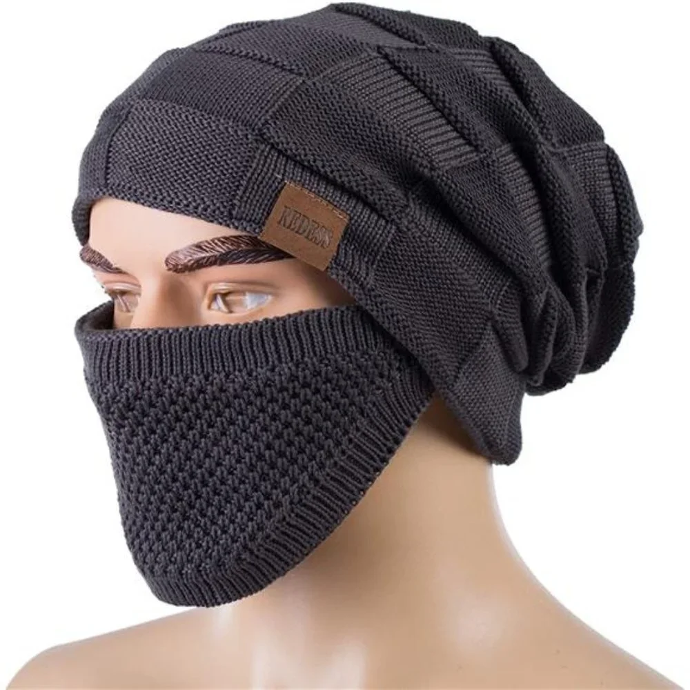 Unisex Winter Warm Hats with Face Cover